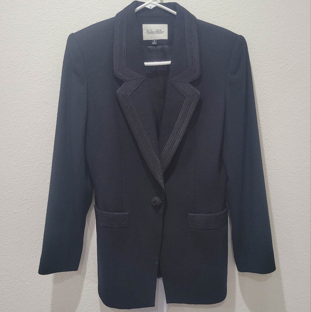 Vintage Nolan Miller Black Blazer